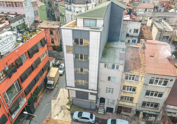 DJI 20260306141022 0095 D Taksim'de Kiralık 700 m² 6 Katlı Komple Ticari Bina